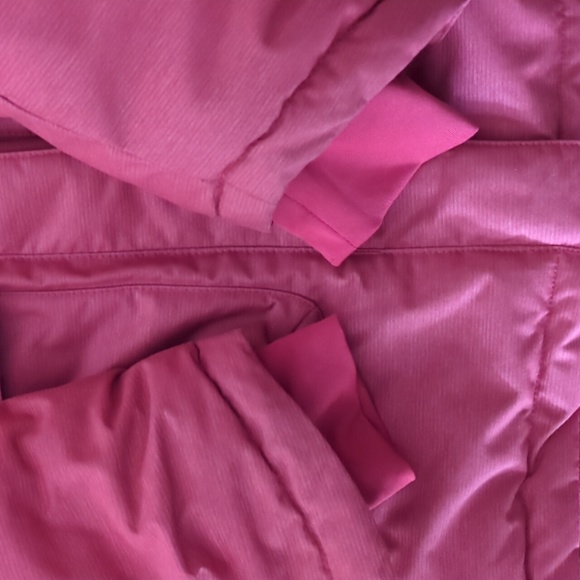 Columbia Omniheat Warm Winter Faux Fur Hooded Coat Red Large - Picture 3 of 9